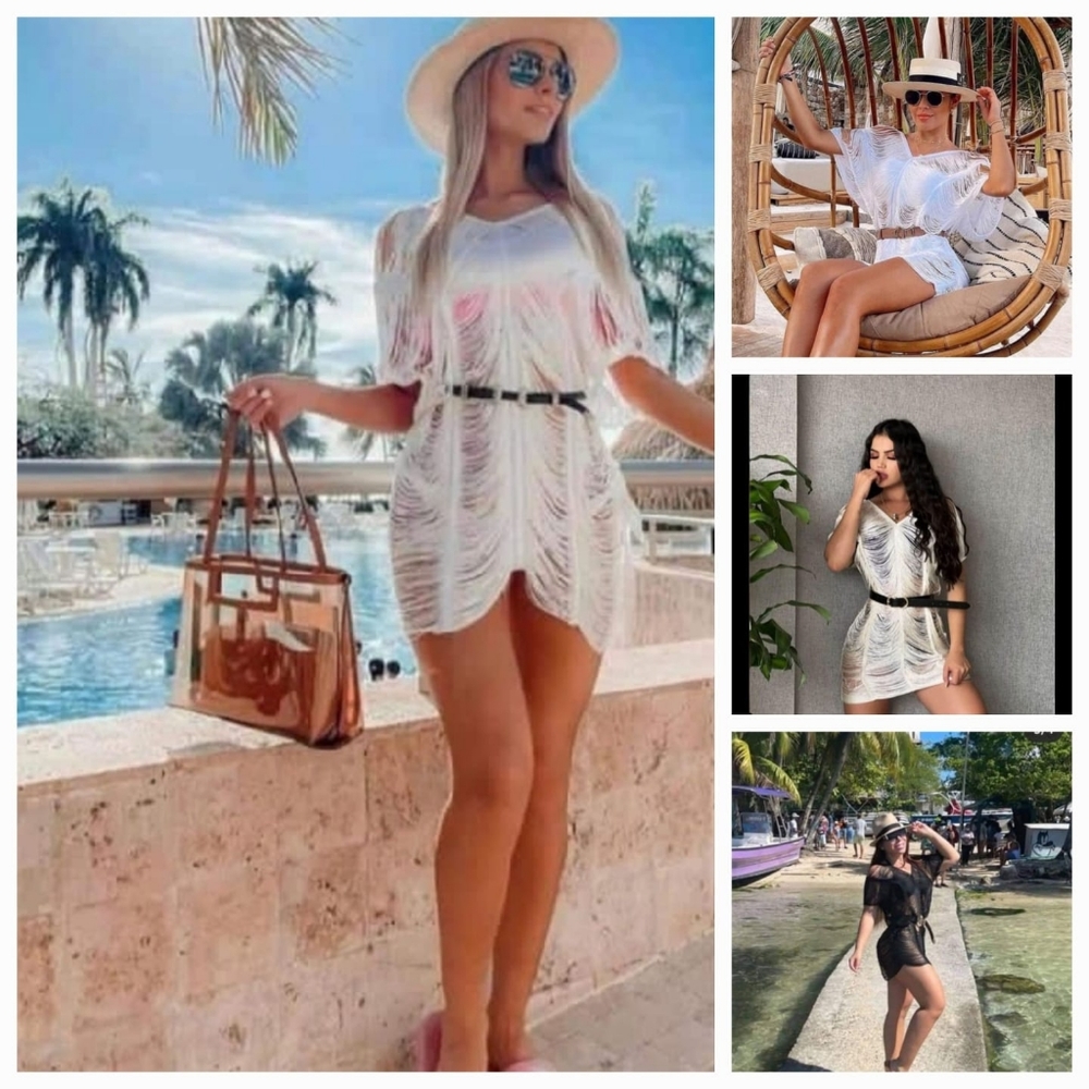 NEW Beach Cover up /beachwear/dress,  one size XS-L